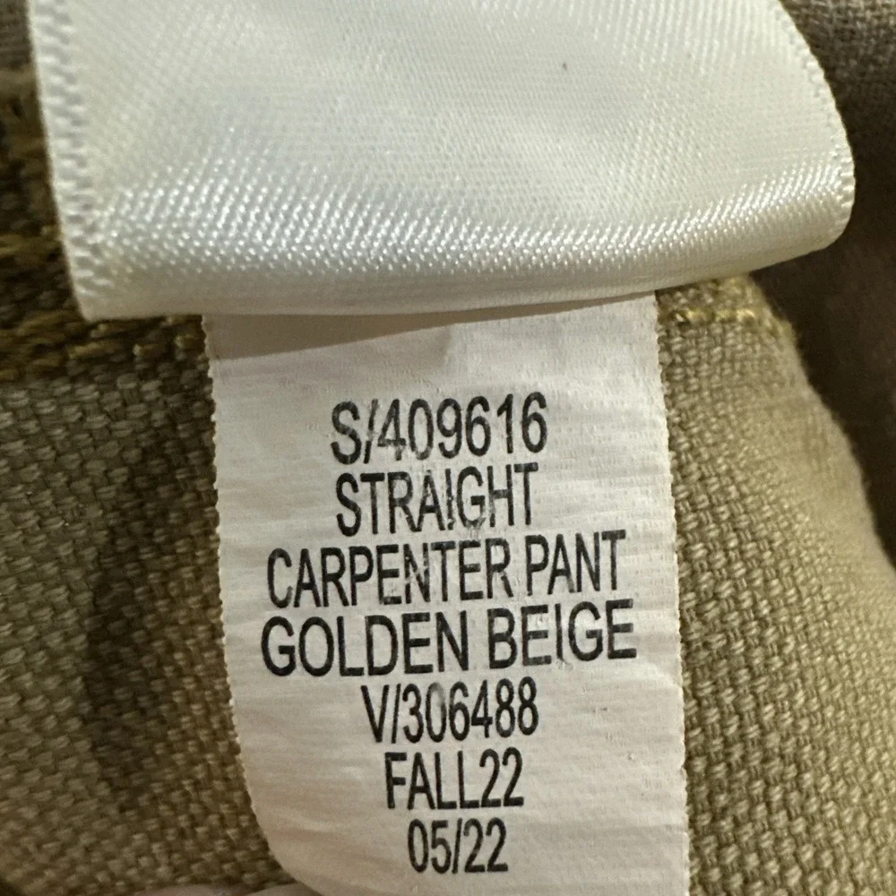Vintage Y2K Banana Republic Double Knee Carpenter Canvas Pants Size 34 Straight
